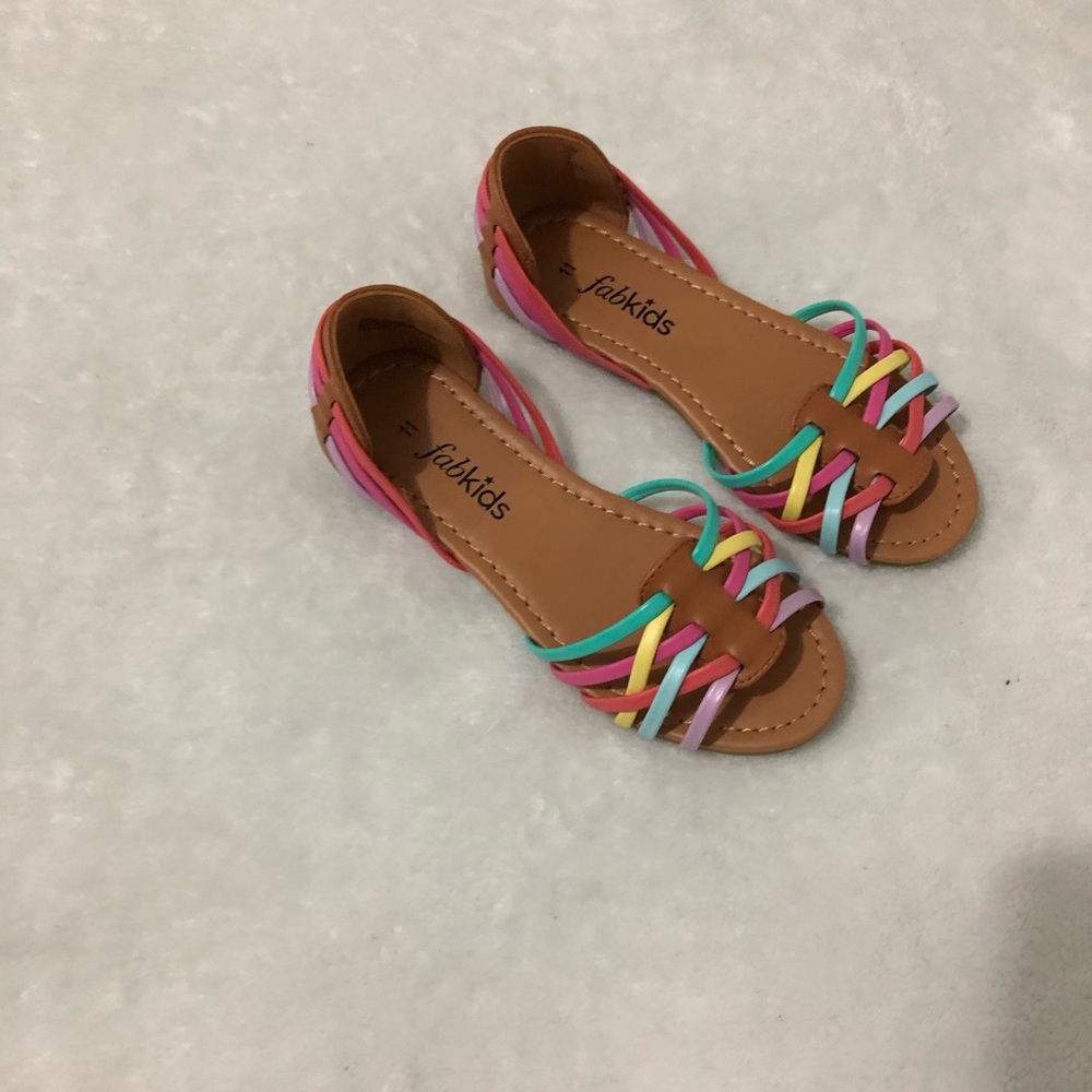 Girls colorful sandals size 11